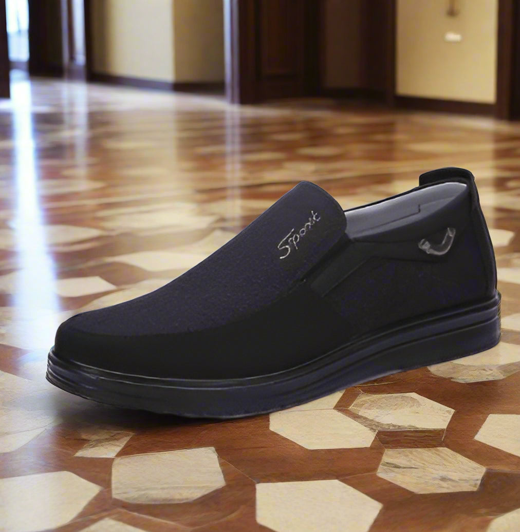 Business Casual Soft-soled Feet Shoes - breathable, lightweight men's casual slip-on with polyurethane sole.