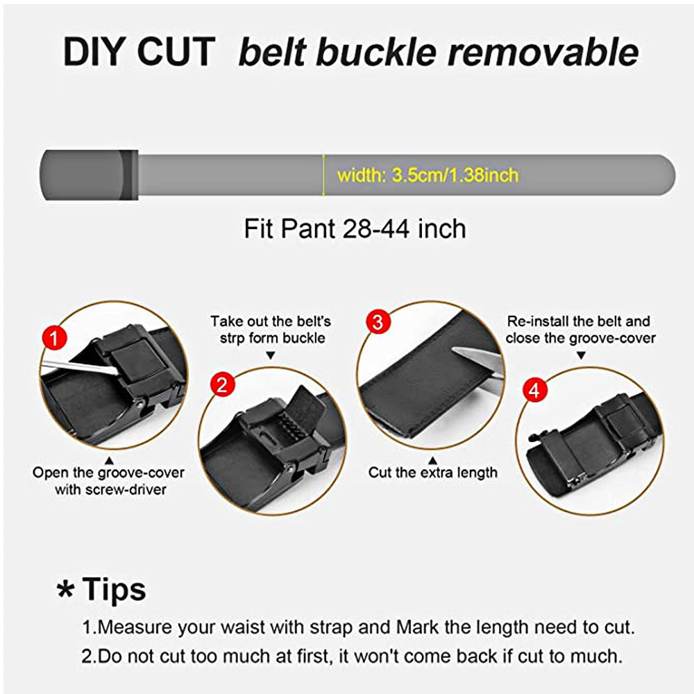 Microfiber Adjustable Leather Belt