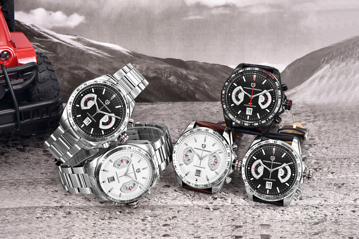 PAGANI DESIGN Side Windows Quartz Watch
