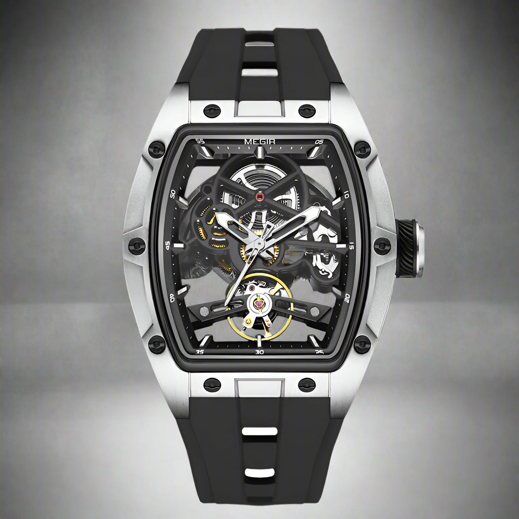 MEGIR Wine Barrel Shape Watch