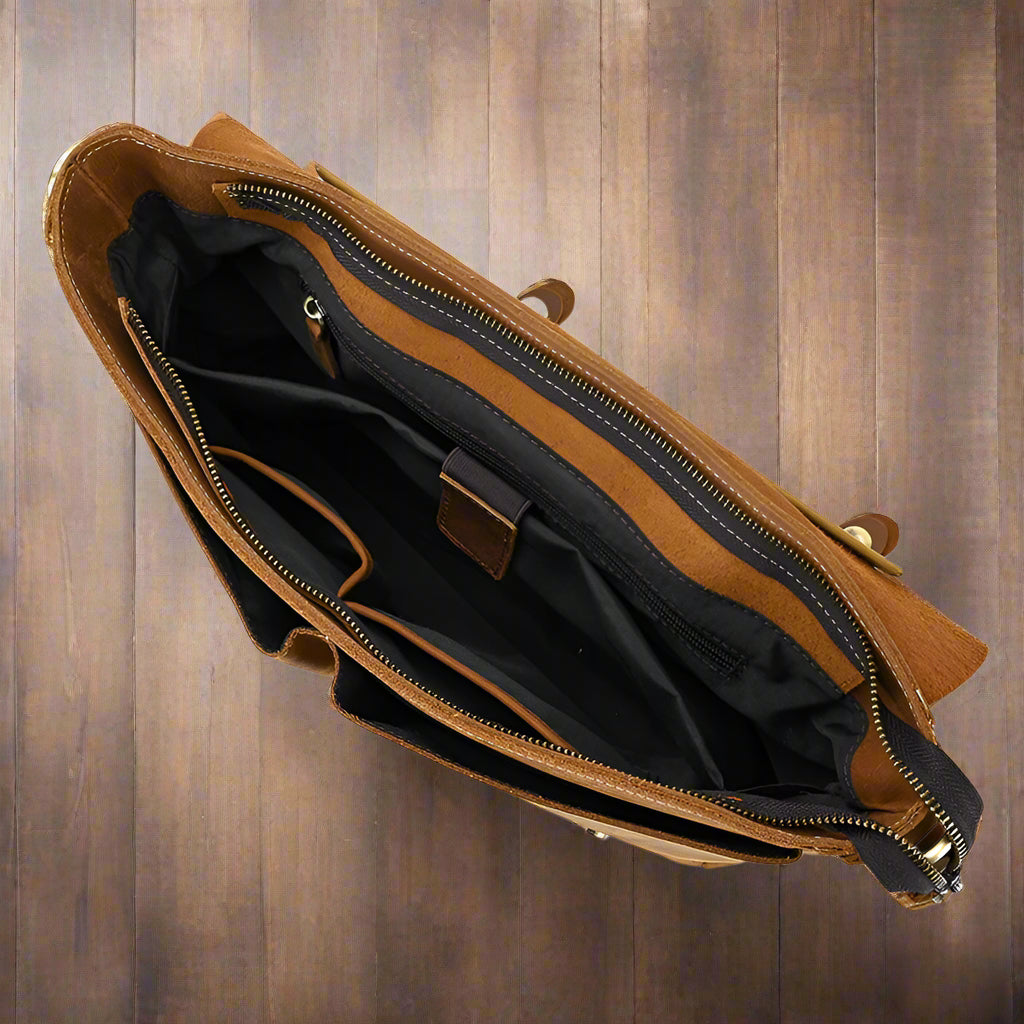 Crazy Horse Cowhide Crossbody Bag