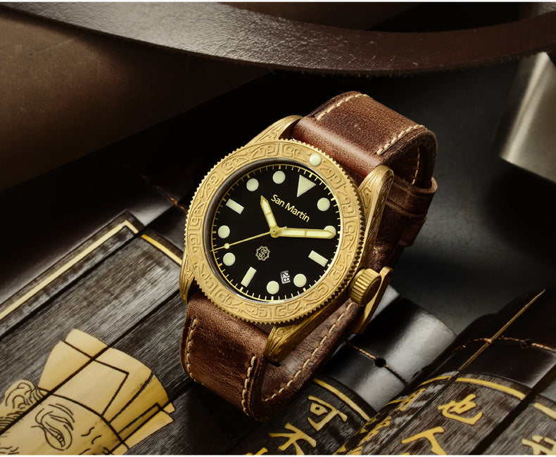 San Martin Bronze Automatic diving watch