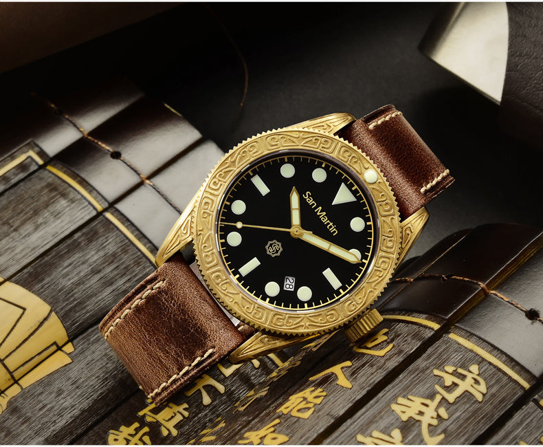 San Martin Bronze Automatic diving watch