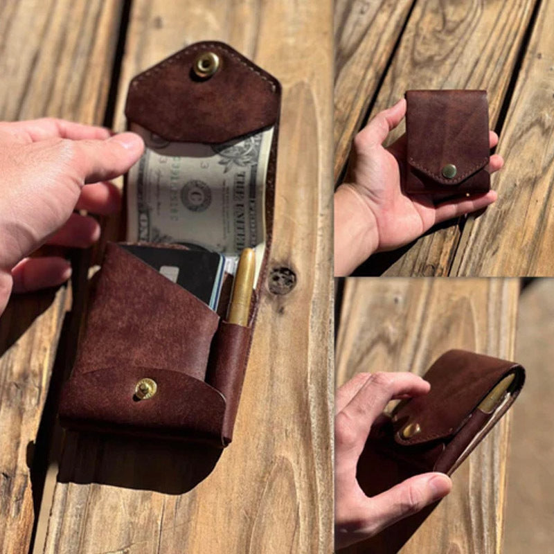 Retro Pen Card Holder Wallet