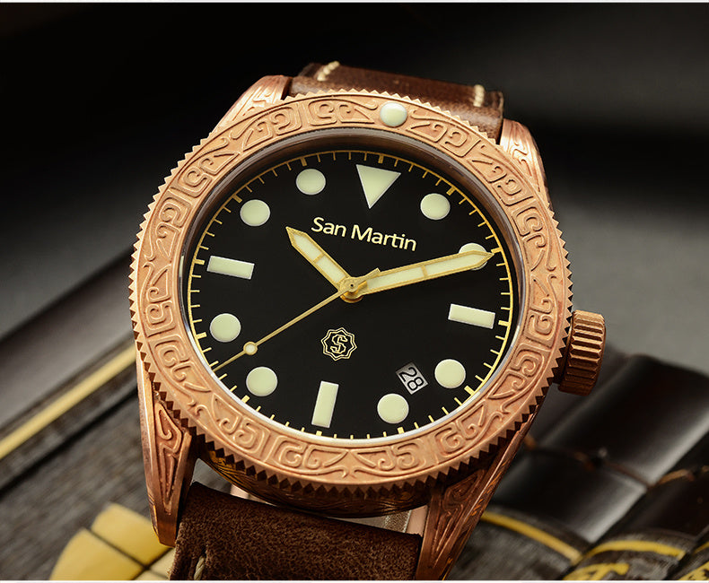 San Martin Bronze Automatic diving watch