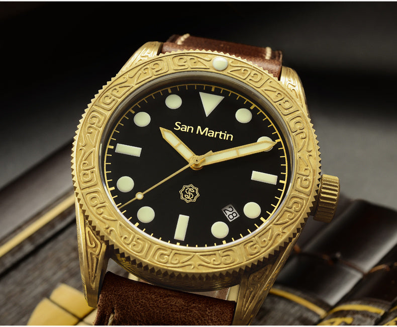 San Martin Bronze Automatic diving watch