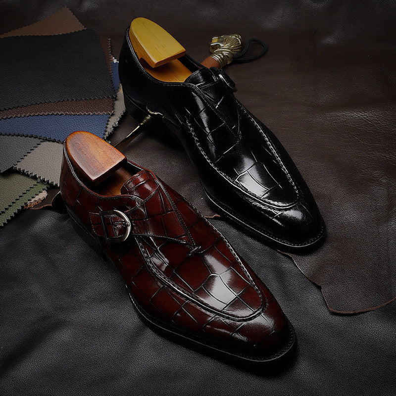 Classic Pattern Leather Shoes