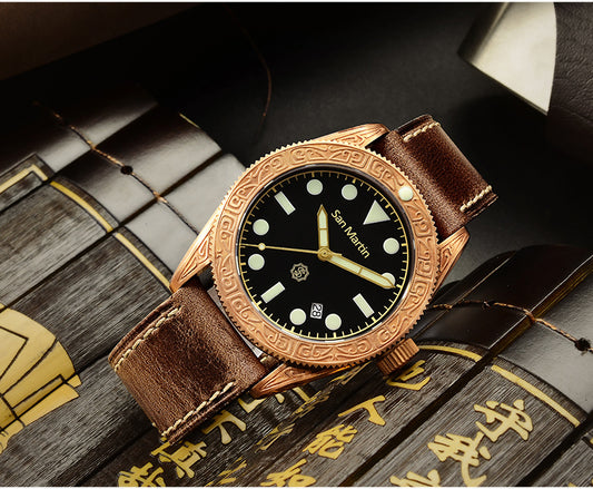 San Martin Bronze Automatic diving watch