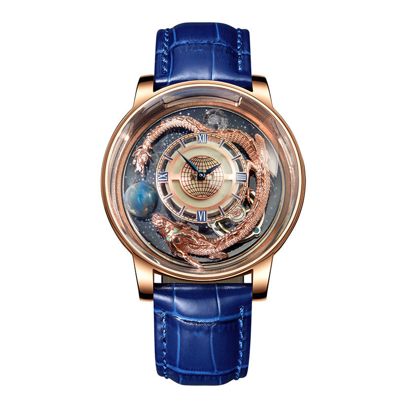 Tourbillon Dragon Good Luck Quartz Watch