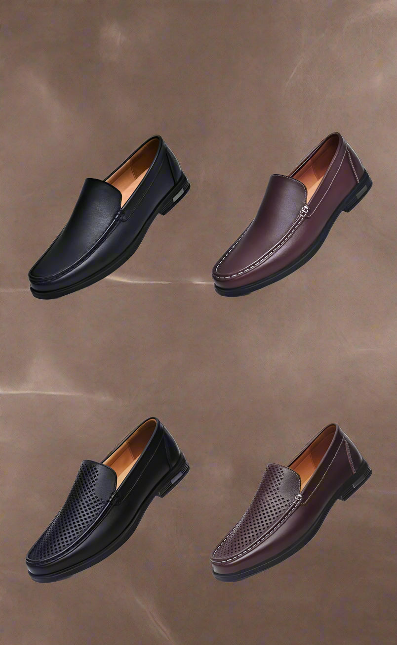 Cowhide Slip-On Loafers