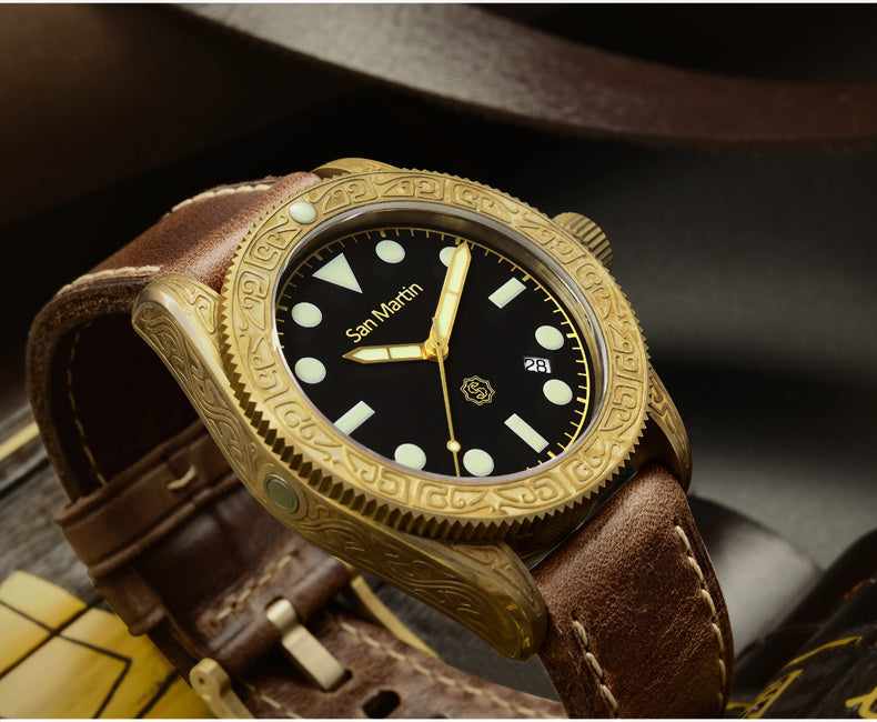 San Martin Bronze Automatic diving watch