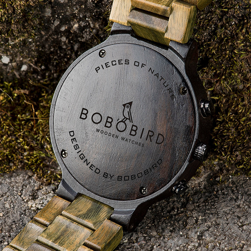 BOBO BIRD Sandalwood Quartz Watch