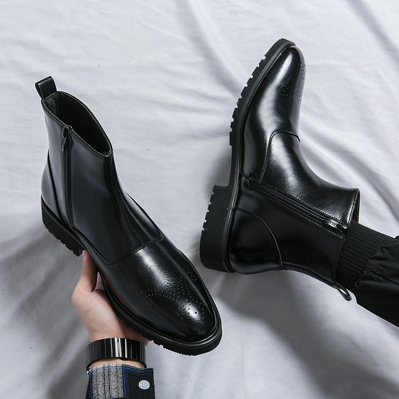 British High Top Chelsea Boots