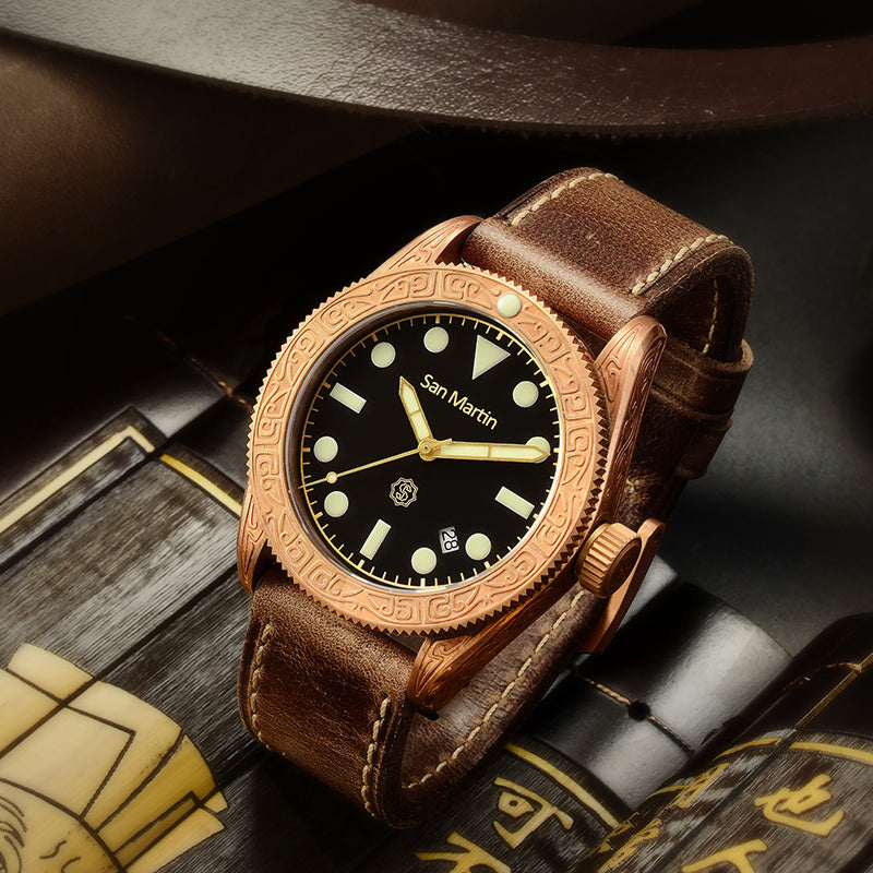 San Martin Bronze Automatic diving watch