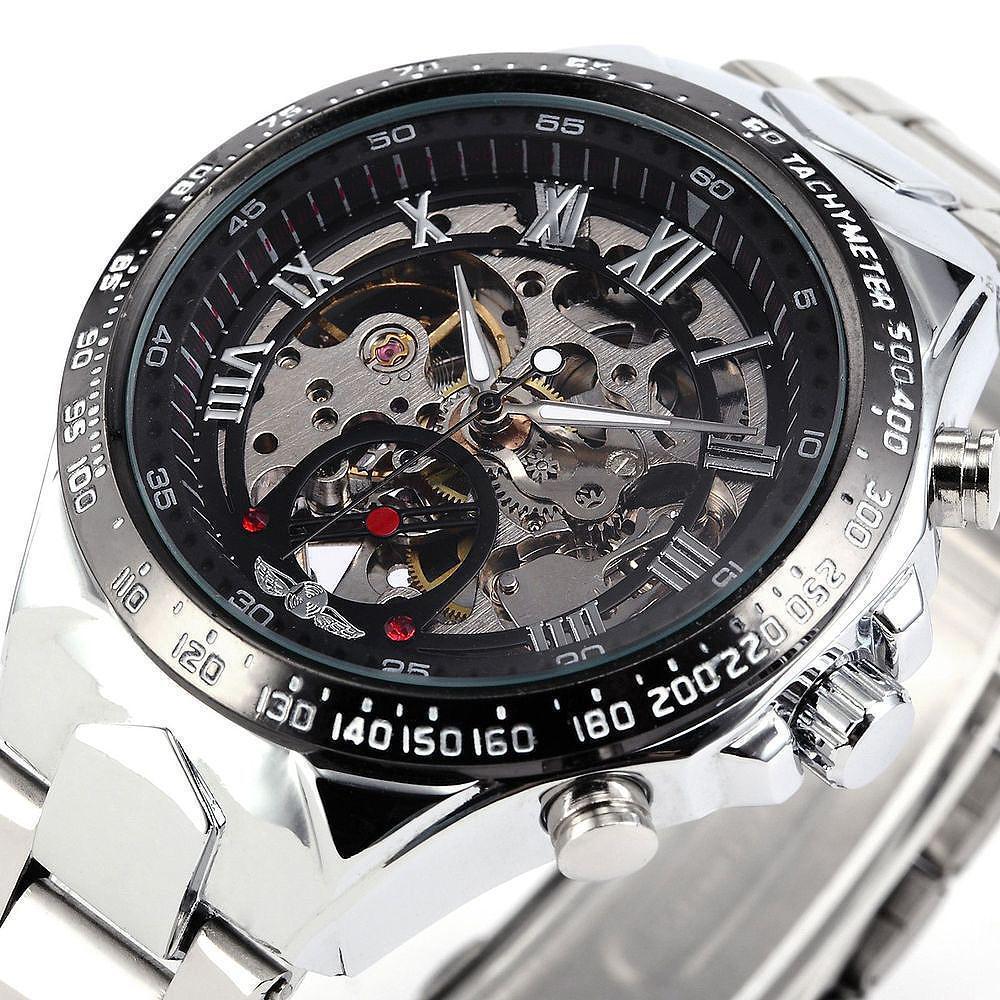 Winner All-steel Hollow Automatic Watch