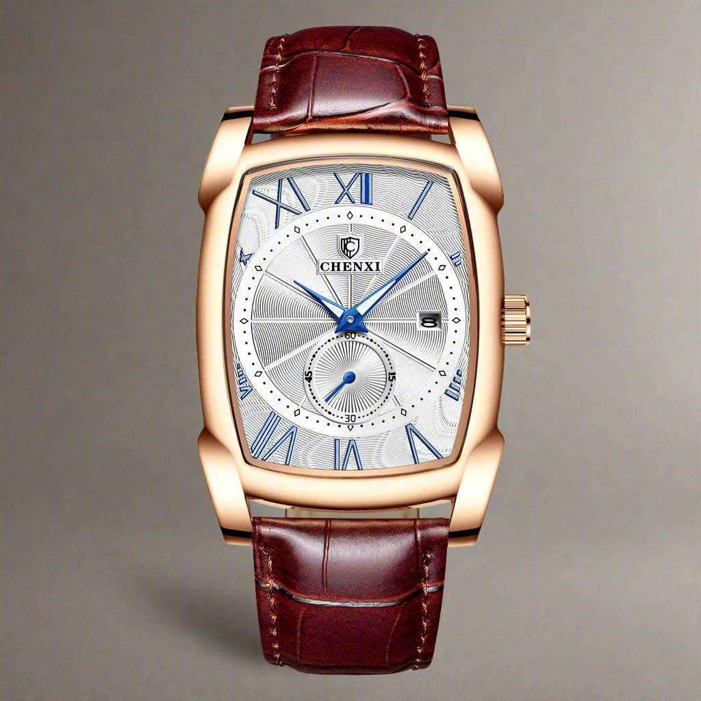 CHENXI Square Calendar Quartz Watch