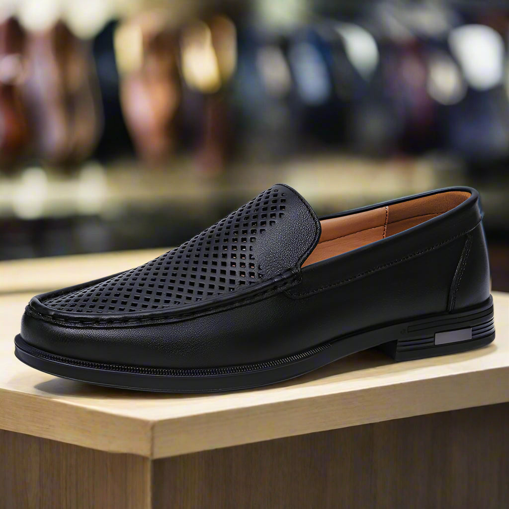 Cowhide Slip-On Loafers