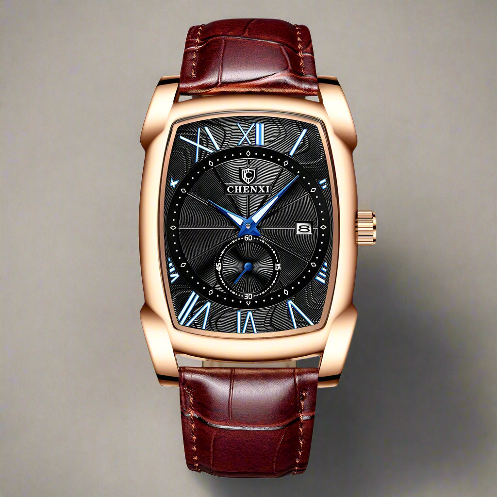 CHENXI Square Calendar Quartz Watch