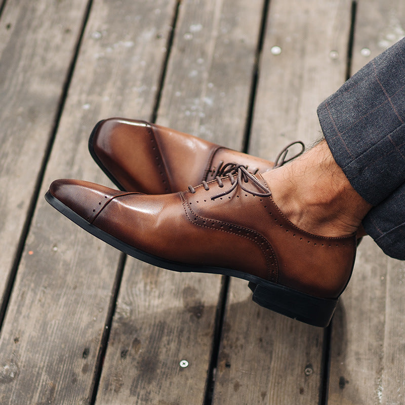 First Layer Cowhide Dress Shoes