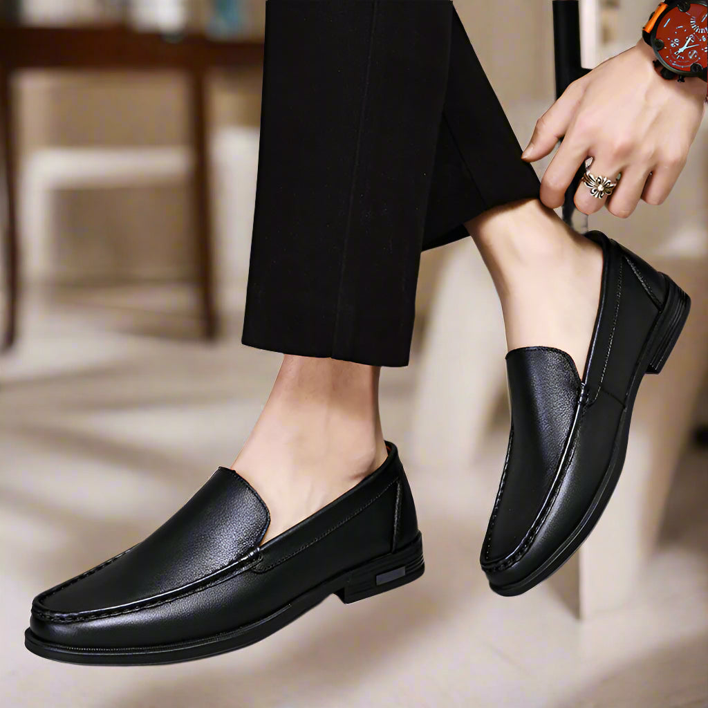 Cowhide Slip-On Loafers