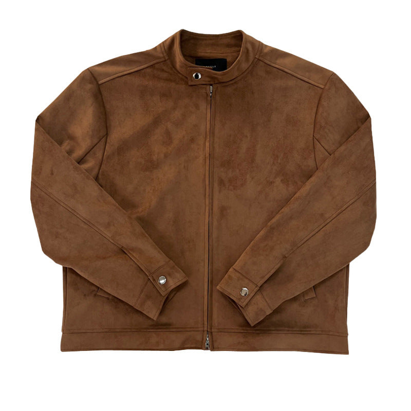 Stylish Brown Maillard Jacket in soft rabbit fur, available in sizes M, L, XL. Perfect for a chic, casual look!