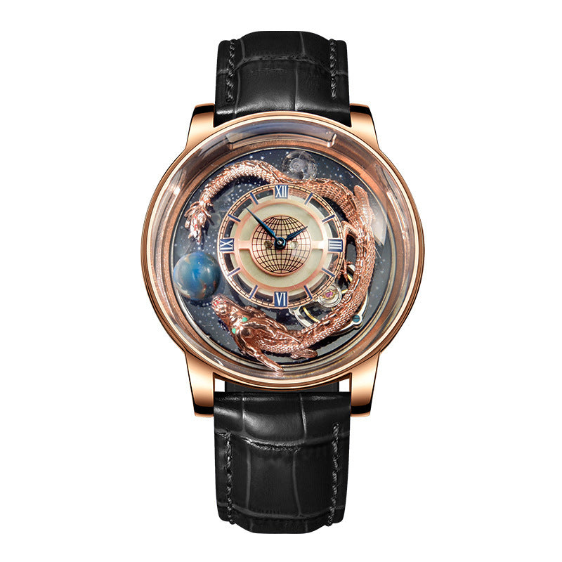 Tourbillon Dragon Good Luck Quartz Watch