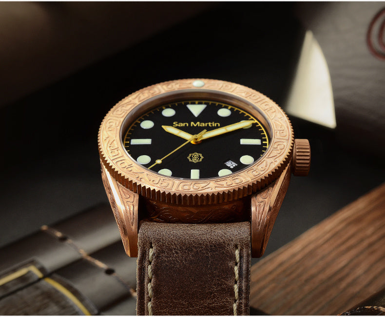 San Martin Bronze Automatic diving watch