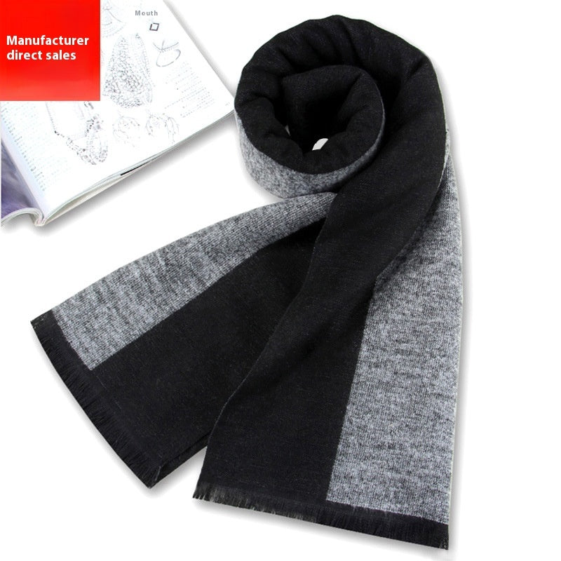 Winter Warm Striped Business Scarf