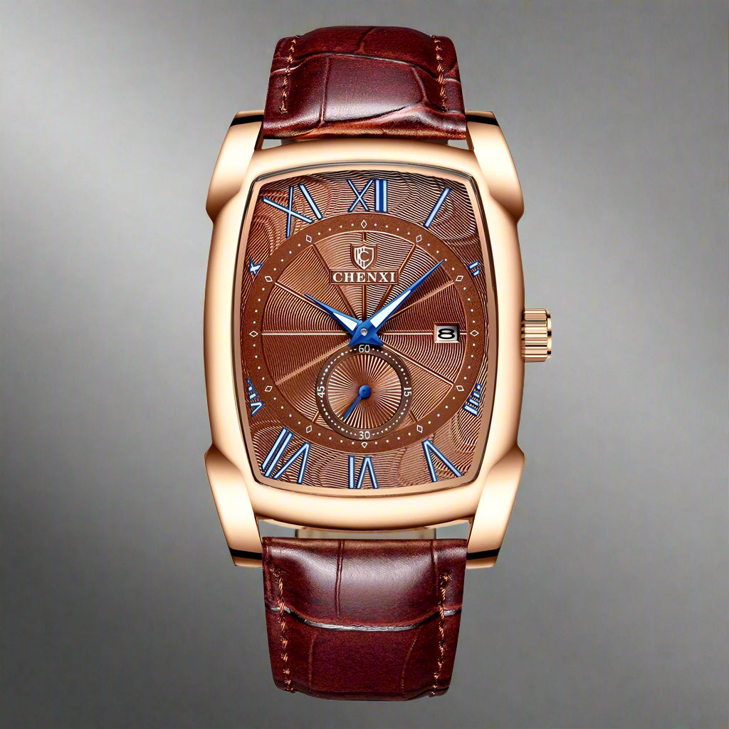 CHENXI Square Calendar Quartz Watch