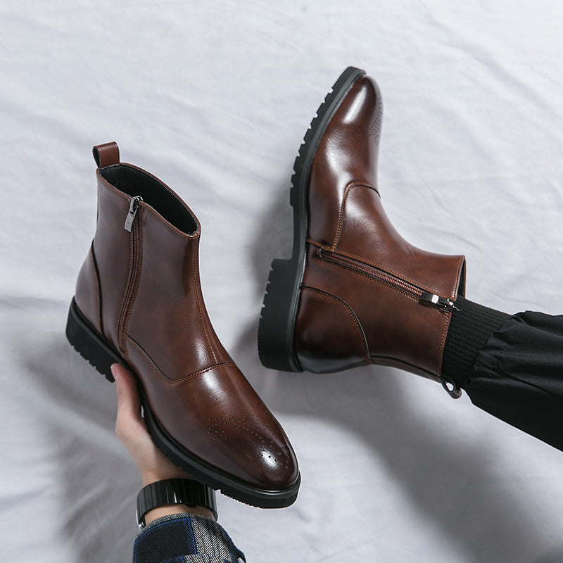 British High Top Chelsea Boots