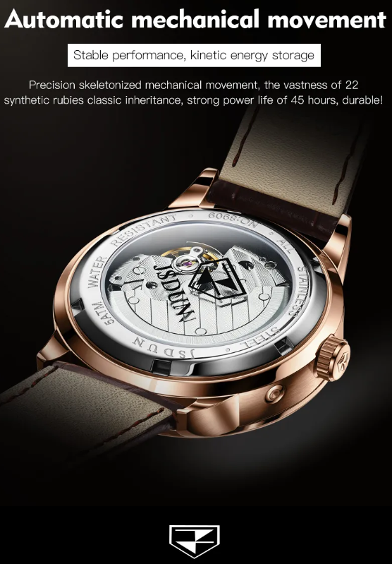 Three Eyes Calendar World Automatic Movement Watch