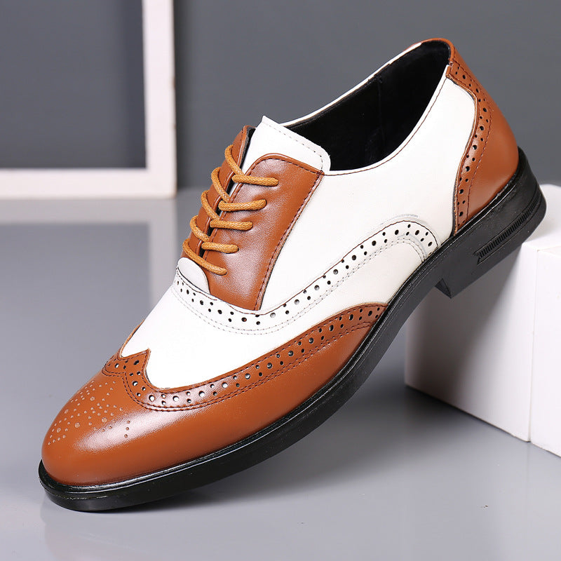 Business Formal Carved Men's Leather Shoes