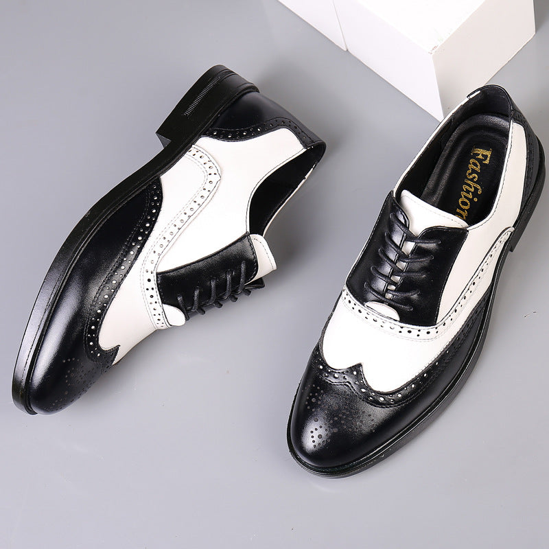 Business Formal Carved Men's Leather Shoes