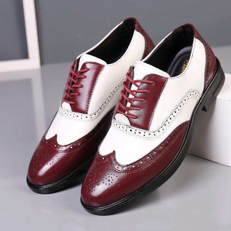 Business Formal Carved Men's Leather Shoes