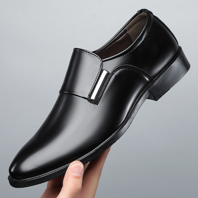 Men's Pointed-toe Slip-on Business Leather Shoes