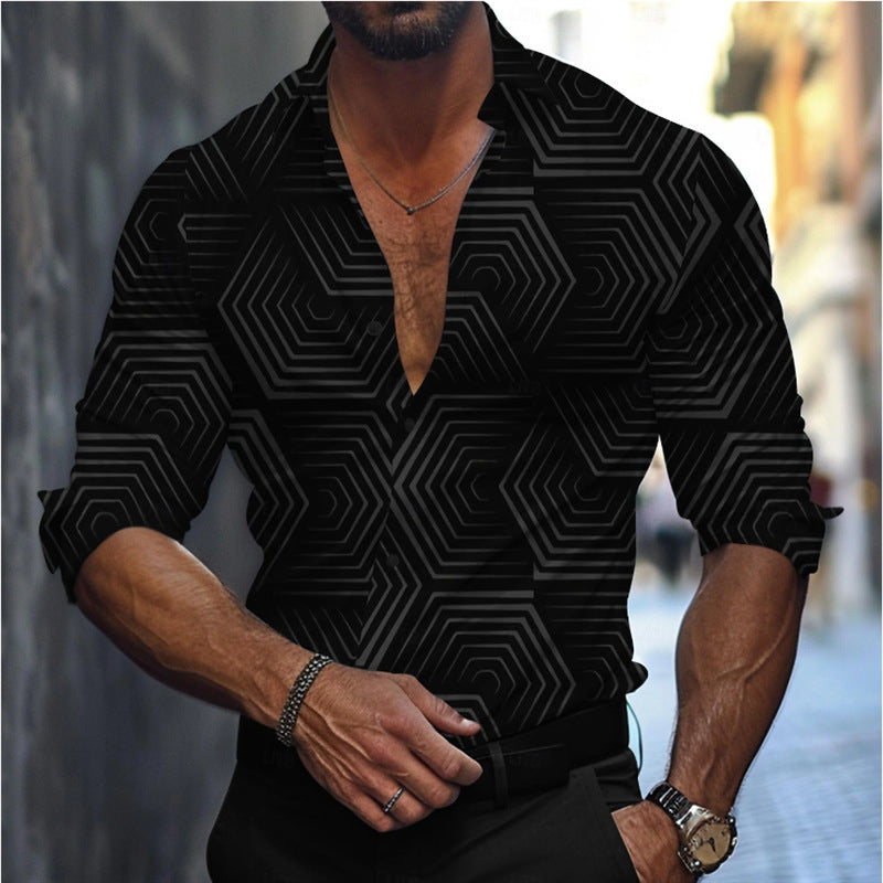 High Set Print Designer Shirt