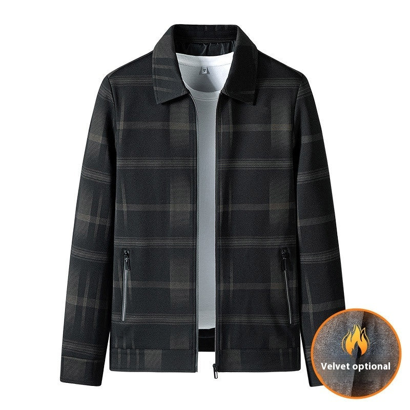 Turn-down Collar Coat