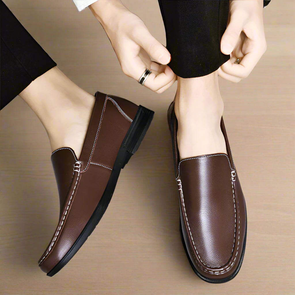 Cowhide Slip-On Loafers