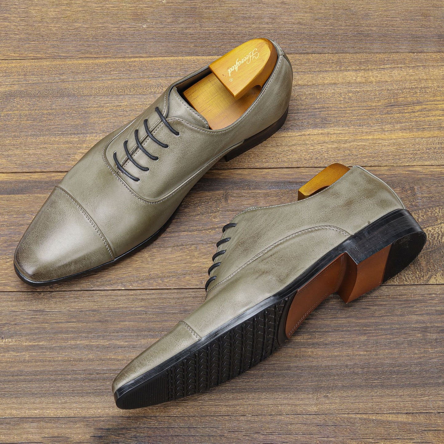 Oxford Business Retro Rub Dress Shoes