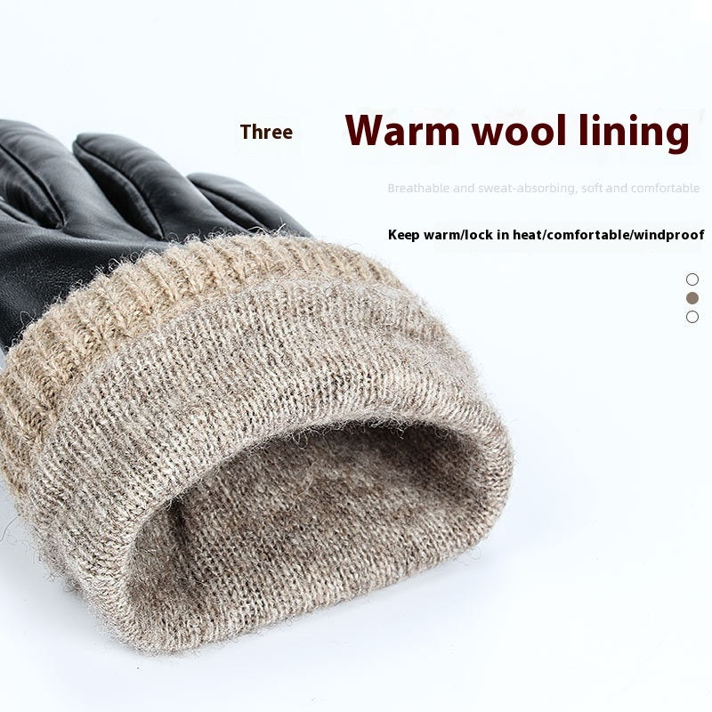 Fleece-lined Sheepskin Gloves