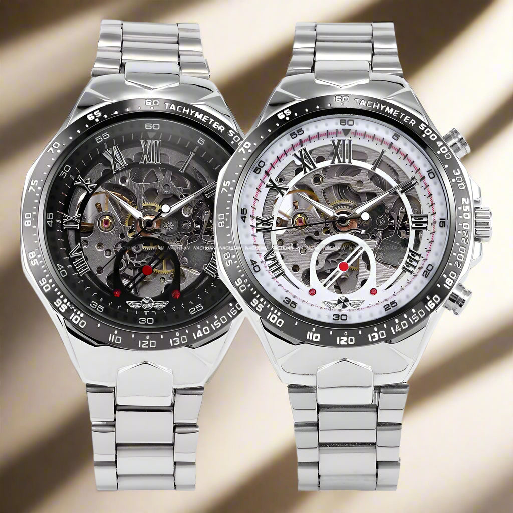 Winner All-steel Hollow Automatic Watch