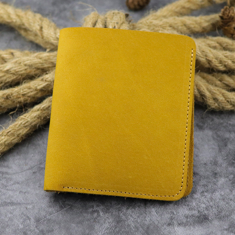 Top Layer Leather Crazy Horse Wallet