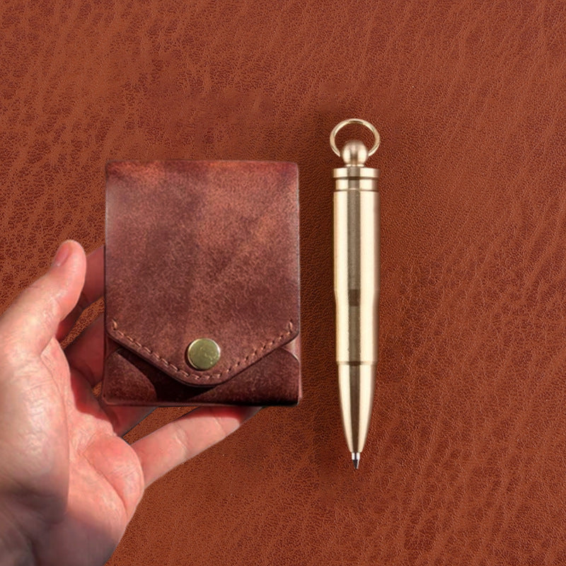 Retro Pen Card Holder Wallet