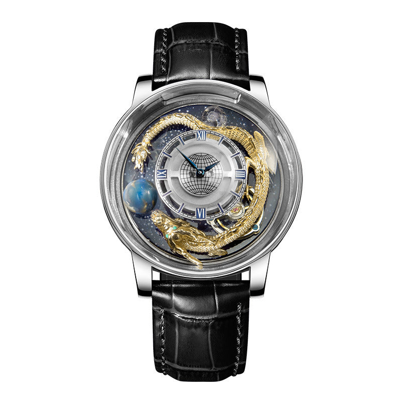 Tourbillon Dragon Good Luck Quartz Watch