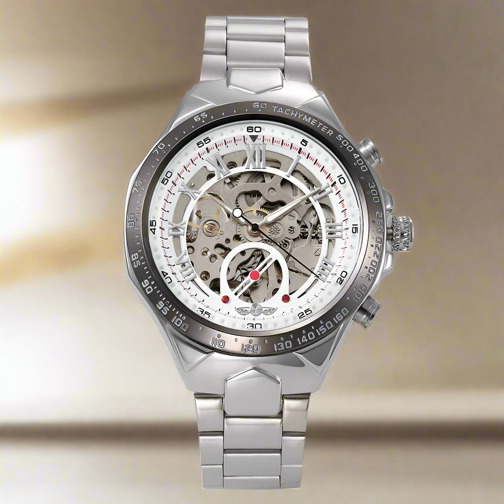 Winner All-steel Hollow Automatic Watch