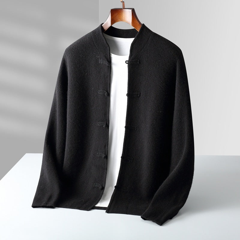 Button Down Thickened Wool Sweather