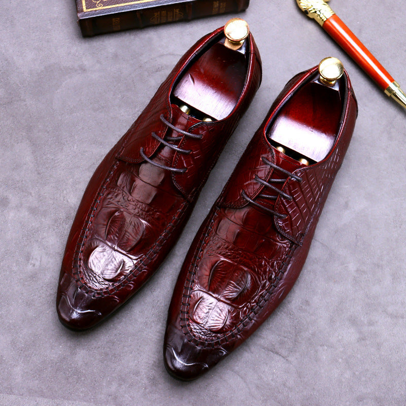 Crocodile Pattern British Shoes